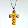 Amber Cross Pendant #4