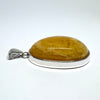 Large Oval Butter Amber Pendant