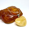 Butter Amber Heart Pendant