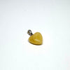Butter Amber Heart Pendant #2