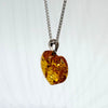 Amber Heart Pendant #1