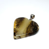 Unique Amber Heart Pendant