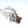 Honey and Bee Pendant in Silver and Amber