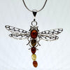 Dragonfly in Amber and Silver