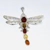 Dragonfly in Amber and Silver