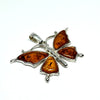 Amber Butterfly Pendant