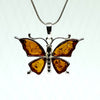 Amber Butterfly Pendant