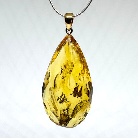 Baltic Amber Faceted Pendant