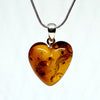 Amber Heart Pendant #5