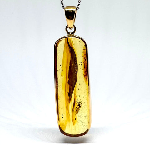 Amber with Insects - Pendant #12