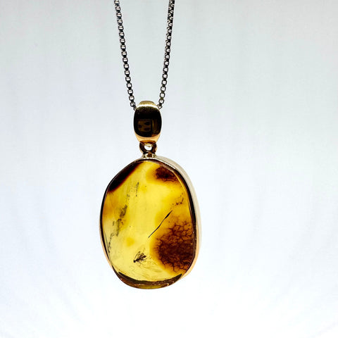 Amber with Insects - Pendant #13
