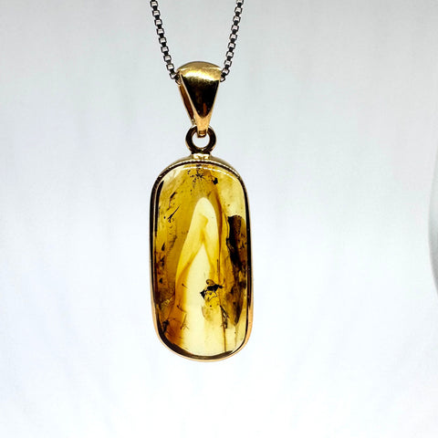 Amber with Insects - Pendant #10