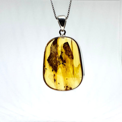 Amber with Insects - Pendant #11