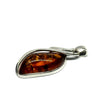 Unique Baltic Amber and Silver Pendant