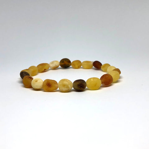 Amber Beaded Bracelet in Mat Finish #2