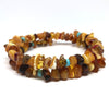 Amber Bracelet - Chips on Wire