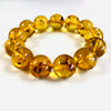 Baltic Amber Ball Bracelet in Honey Colour (16mm)
