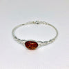 Amber and Silver Bracelet Inspired by Celtic Tradition