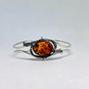 Amber and Silver Cuff Bracelet