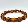 Amber Beaded Bracelet in Olive Shape