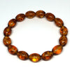 Amber Beaded Bracelet in Olive Shape