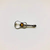 Guitar Pin in Silver and Amber (smaller)