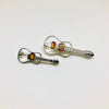 Guitar Pin in Silver and Amber (smaller)