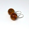 Amber Ball Earrings (16 mm)