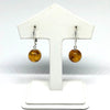 Amber Ball Earrings (12 mm)