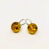 Amber Ball Earrings (17 mm)