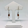 Bird Earrings in Silver and Amber