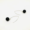 Cherry Amber Ball Earrings on Larger Hooks