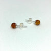 Amber Ball Studs (6 mm)