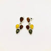 Multicolour Amber Drop Earrings