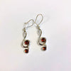 Treble Clef Earrings with Amber