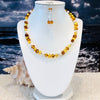 Amber & Pearl Necklace