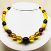 Multicolour Amber Olives Necklace