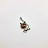 Kitten Pendant in Amber and Silver