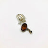Musical Instrument - Tuba Pendant in Silver and Amber