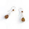 Baltic Amber Dragonfly Wings Earrings available at The Amber Room
