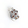Baltic Amber Silver Flower Locket Pendant available at The Amber Room