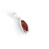 Baltic Amber Oval Silver Pendant available at The Amber Room